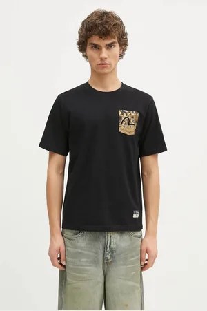 Evisu T-shirt bawełniany Brocade Pocket & Seagull Emb męski kolor z aplikacją 2EAHTM4TS7067