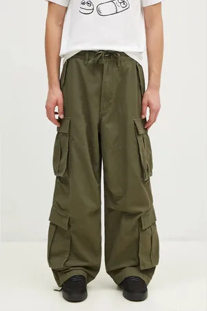 Vans Spodnie bawełniane Premium Classics LX Baggy Cargo Pant kolor w fasonie cargo VN000HMYKCZ1