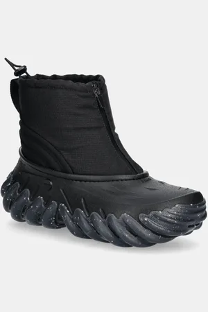 Crocs Buty Echo Boot Z Shield damskie kolor na płaskim obcasie lekko ocieplone 210315