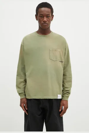 NEIGHBORHOOD Longsleeve bawełniany kolor gładki 242FPNH.CSM15