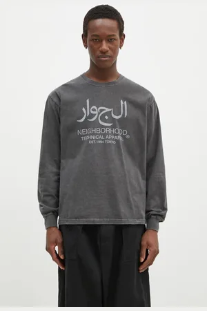 NEIGHBORHOOD Longsleeve bawełniany kolor z nadrukiem 242PCNH.LT15