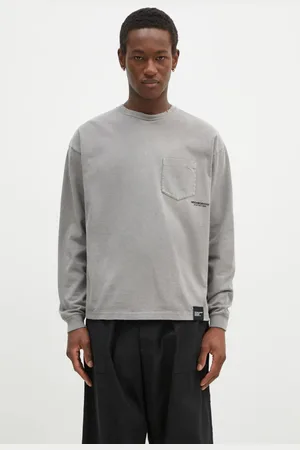 NEIGHBORHOOD Longsleeve bawełniany kolor gładki 242FPNH.CSM15