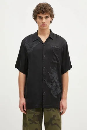 Maharishi Koszula Peace Dove Embroidered Shirt męska kolor regular z kołnierzykiem klasycznym 5326.BLACK