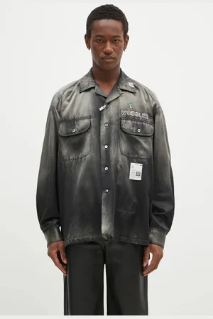Maison Mihara Yasuhiro Koszula Bleached Longsleeve Satin Shirts męska kolor relaxed z kołnierzykiem klasycznym J13SH183