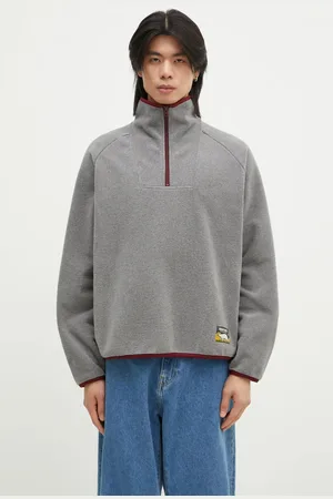 HUMAN MADE Bluza polarowa Fleece Half-Zip Shirt kolor z aplikacją HM28CS019