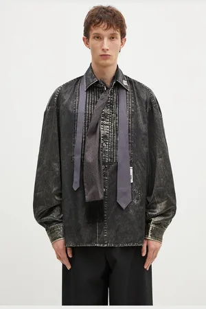 Maison Mihara Yasuhiro Koszula Accessories Mixed Longsleeve Shirts męska kolor relaxed z kołnierzykiem klasycznym J13SH185
