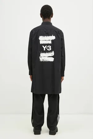 Y-3 Koszula Graphic Logo Shirt męska kolor relaxed z kołnierzykiem klasycznym JN4878