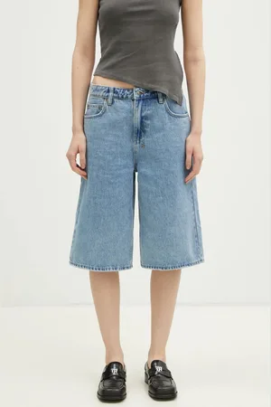 KSUBI Szorty jeansowe Low Rider damskie kolor gładkie high waist WPS24WA012