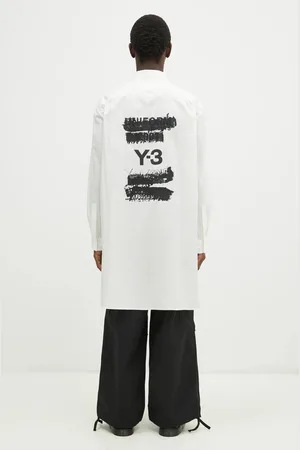 Y-3 Koszula Graphic Shirt męska kolor relaxed z kołnierzykiem klasycznym JM3202