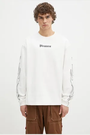 Pleasures Longsleeve bawełniany Fiery Heavyweight Longsleeve kolor z aplikacją P24W027