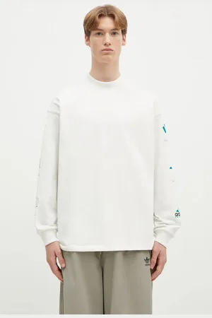 adidas Longsleeve bawełniany Equipment GFX Tee Longsleeve kolor z nadrukiem JN4846