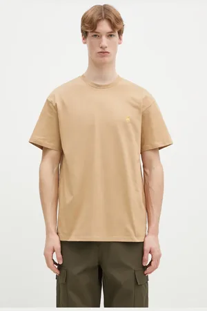 Carhartt T-shirt bawełniany Chase męski kolor gładki I026391.2N1XX