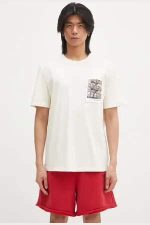 Helmut Lang T-shirt bawełniany Pstcard T Bldng.Mal męski kolor z nadrukiem O10HM511