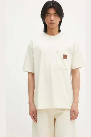 Carhartt T-shirt bawełniany Eldon Pocket męski kolor z aplikacją I034365.05XX