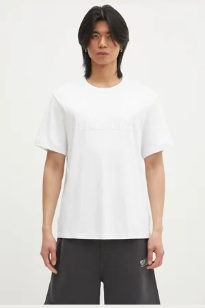 Helmut Lang T-shirt bawełniany Logo Ov Tee.Hvy Ever męski kolor z aplikacją O04HM599