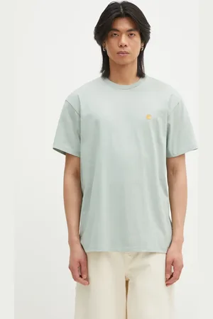 Carhartt T-shirt bawełniany Chase męski kolor z aplikacją I026391.2O2XX
