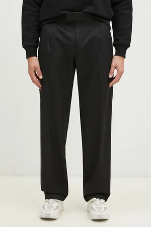 Drôle de Monsieur Spodnie z domieszką wełny Le Pantalon Golfeur kolor proste PERM-BP165-PL127-BL