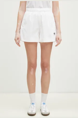 adidas Szorty Essential damskie kolor gładkie medium waist JD1510