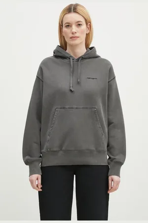 Carhartt Bluza bawełniana Hooded Lumo Sweat damska kolor z kapturem gładka I034375.89GD