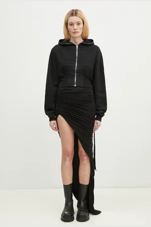Rick Owens Rick Owens bluza bawełniana Collage Gimp damska kolor z kapturem gładka DS01E3233.F