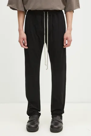 Rick Owens Rick Owens spodnie dresowe bawełniane Berlin Drawstring kolor gładkie DU01E3392.RN