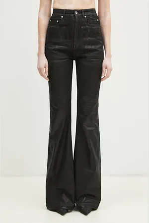 Rick Owens Owens jeansy z dołączoną torebką Bolan Bootcut high waist DS01E3311.SCF