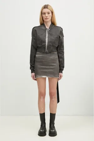 Rick Owens Rick Owens kurtka bomber Flight Jacket Cropped damski kolor przejściowa DS01E3719.SCF