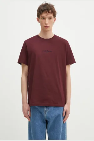 Fred Perry T-shirt bawełniany męski kolor z aplikacją M4580.K22