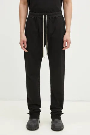 Rick Owens Rick Owens spodnie dresowe bawełniane Berlin Drawstring kolor gładkie DU01E3392.RIG