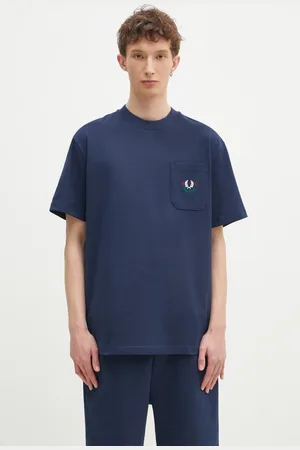 Fred Perry T-shirt bawełniany męski kolor z aplikacją M9827.X86