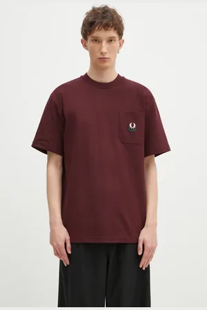Fred Perry T-shirt bawełniany męski kolor z aplikacją M9827.597