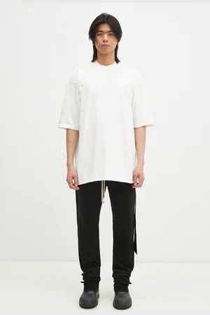 Rick Owens Rick Owens t-shirt bawełniany Jumbo Ss T męski kolor gładki DU01E3274.RIG