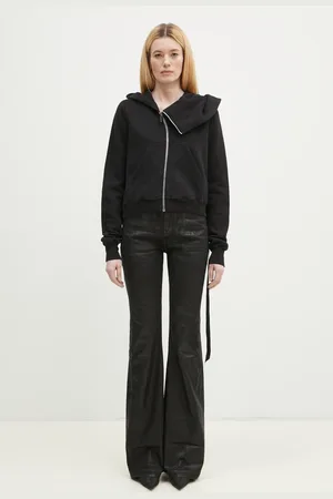 Rick Owens Rick Owens bluza bawełniana Mountain damska kolor z kapturem gładka DS01E3247.F