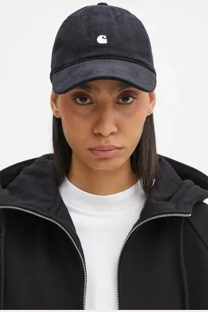 Carhartt Czapka z daszkiem bawełniana Harlem Cap kolor gładka I028955.K02XX