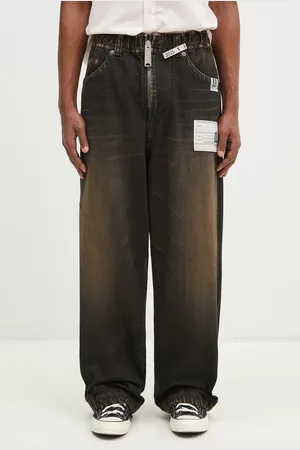 Maison Mihara Yasuhiro Jeansy Amateur Sewn Wide Jeans męskie A14PT023