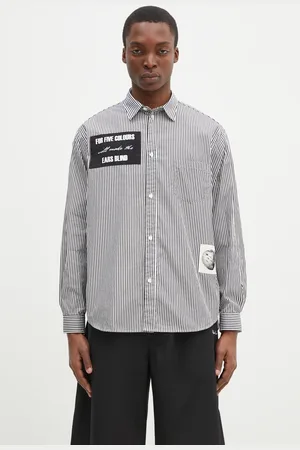 UNDERCOVER Koszula bawełniana Shirt męska kolor regular z kołnierzykiem klasycznym UP1E4406.2
