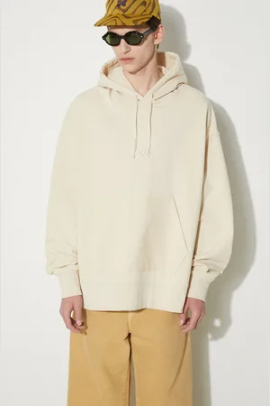 Vans Bluza bawełniana Premium Standards Baggy Fleece Po LX męska kolor z kapturem gładka VN000GVSCHW1