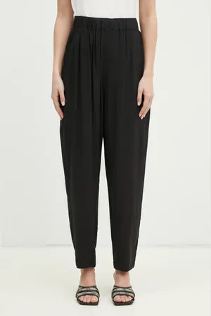 UNDERCOVER Spodnie Pants damskie kolor szerokie high waist UP1E1507.2