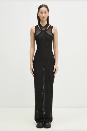 Vetements Sukienka Double Mesh kolor maxi dopasowana WA66DR220B