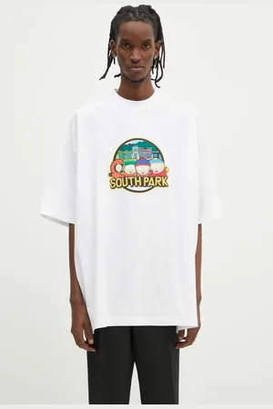 Vetements T-shirt bawełniany Southpark Oversized męski kolor z nadrukiem UA66TR610W