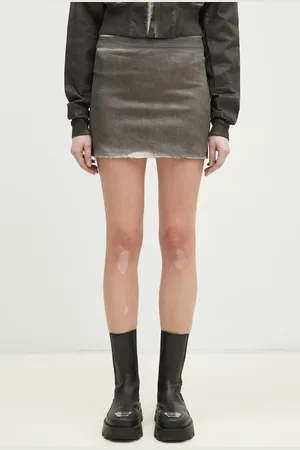 Rick Owens Rick Owens spódnica bawełniana Mini kolor mini prosta DS01E3342.SCF