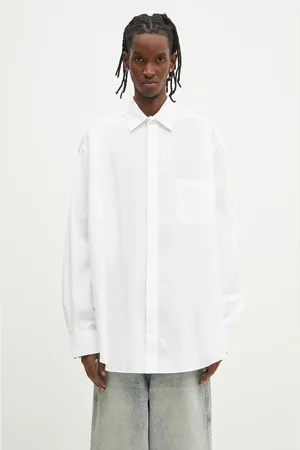 Vetements Koszula bawełniana Monogram Classic męska kolor relaxed z kołnierzykiem klasycznym UA66SH400W