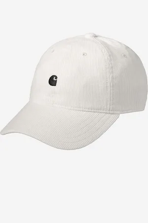 Carhartt Czapka bawełniana Harlem kolor gładka I028955-WAX/BLACK