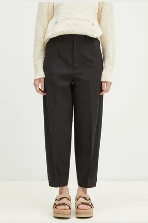 VISVIM WMV spodnie wełniane Jopper Pants damskie kolor szerokie high waist 325105008002