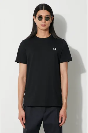 Fred Perry T-shirt bawełniany męski kolor z aplikacją M1600.102