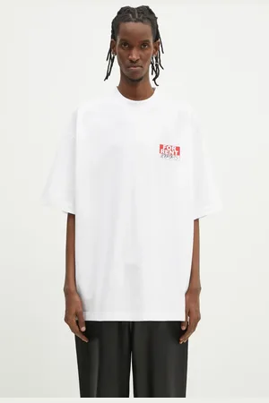 Vetements T-shirt bawełniany For Rent Oversized kolor z nadrukiem UA66TR745W