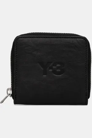 Y-3 Portfel skórzany Crinkle Leather Wallet kolor JD2895