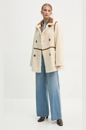 Stand Studio Płaszcz Chloe Jacket damski kolor przejściowy dwurzędowy 61186-9010