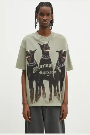 Represent T-shirt bawełniany Thoroughbred męski kolor z nadrukiem MLM41135.066