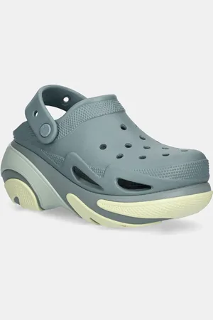 Crocs Klapki Bubble Crush Clog damskie kolor na platformie 210061.3YO